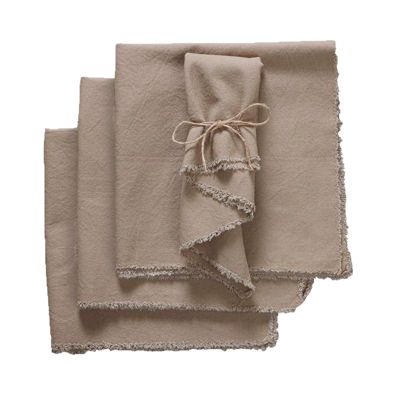 Elegant Cotton Linen Napkins Placemats, Simple Nordic Table Decor, 45x45cm Square
