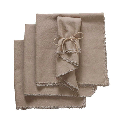 Elegant Cotton Linen Napkins Placemats, Simple Nordic Table Decor, 45x45cm Square