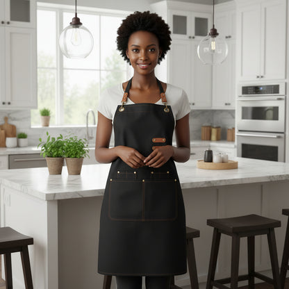 High-Quality Cotton Work Apron: Thickened, Durable, Anti-Stain, Multi-Color Uniform