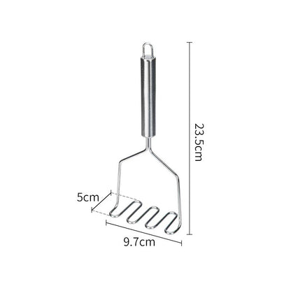 Premium Stainless Steel Potato Masher Baby Food Puree Presser Kitchen Gadget