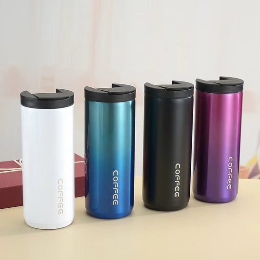 Durable 304 Stainless Steel Vacuum Insulated Coffee Mug, Portable Travel Cup