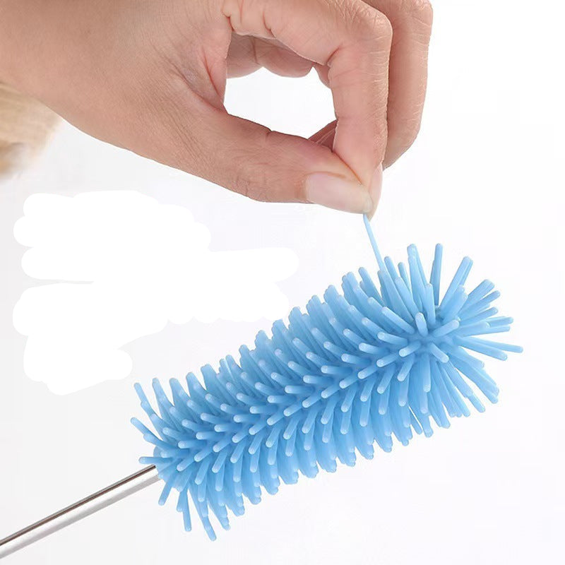 Automatic Press-Type Rotary Bottle & Glass Cleaning Brush for Home Use