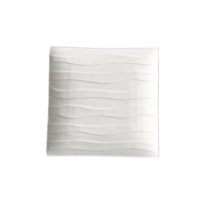 Nordic Style Square Porcelain Plate - Microwave Safe White Dinner & Salad Dish