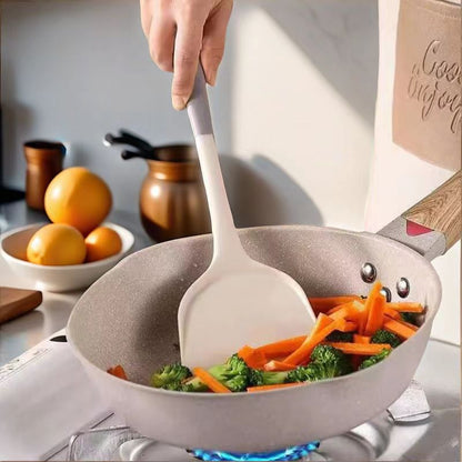 Heat-Resistant Non-Stick Silicone Kitchen Utensil Set: Spatula, Spoon, Ladle