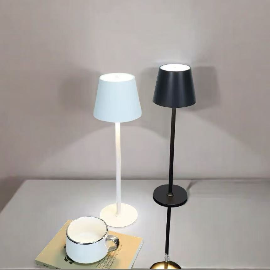 Sleek Wireless USB Rechargeable LED Touch Table Lamp for Modern Living Room, Hotel