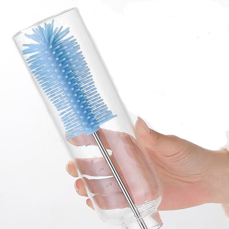 Automatic Press-Type Rotary Bottle & Glass Cleaning Brush for Home Use