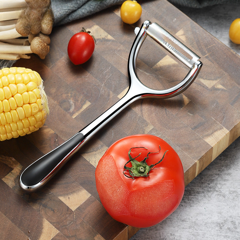 Multifunctional Zinc Alloy Stainless Steel Kitchen Peeler for Fruits & Vegetables
