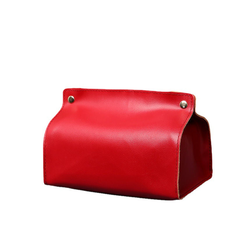 Soft PU Leather Nordic Tissue Box Cover - Modern Bathroom & Desktop Decor