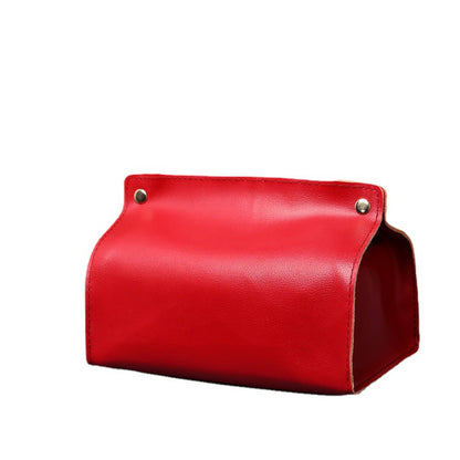 Soft PU Leather Nordic Tissue Box Cover - Modern Bathroom & Desktop Decor