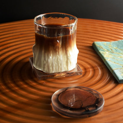 Stylish Transparent High-Quality Glass Coffee Latte Juice Cup for Home Use
