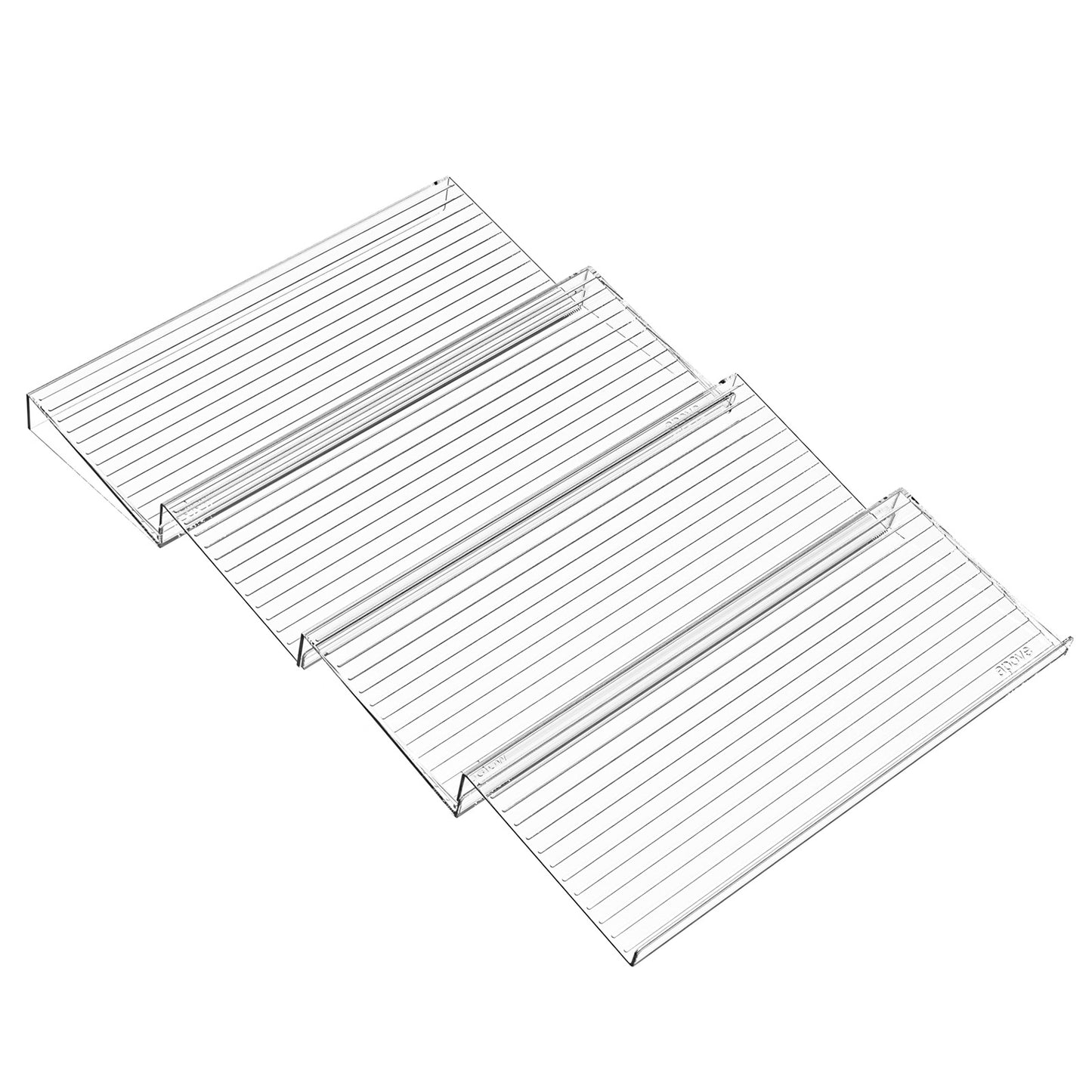 Adjustable Transparent Stepped Multi-Layer Spice Bottle Condiment Storage Rack