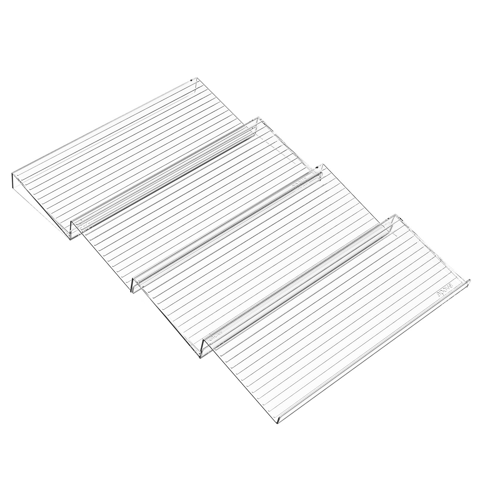 Adjustable Transparent Stepped Multi-Layer Spice Bottle Condiment Storage Rack