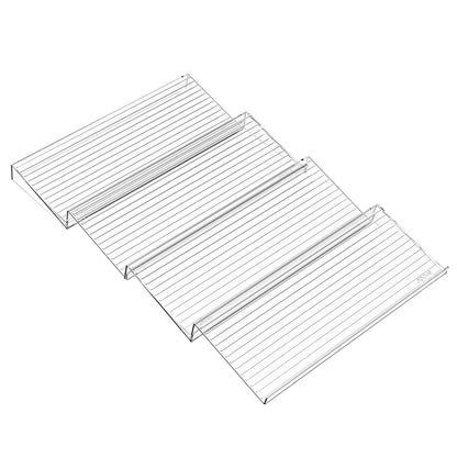 Adjustable Transparent Stepped Multi-Layer Spice Bottle Condiment Storage Rack