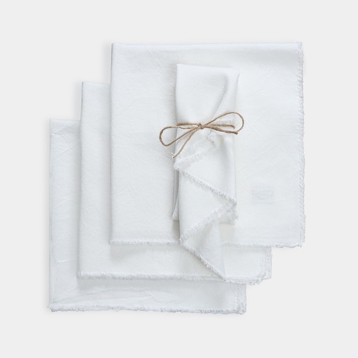 Elegant Cotton Linen Napkins Placemats, Simple Nordic Table Decor, 45x45cm Square