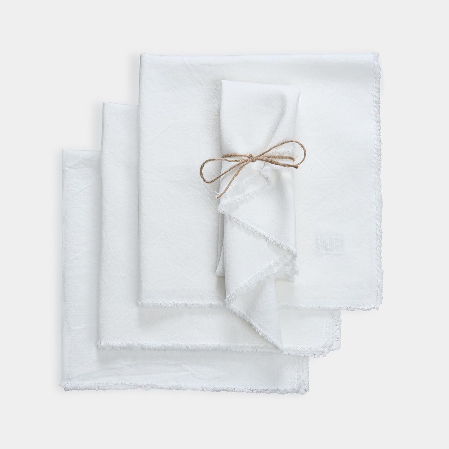 Elegant Cotton Linen Napkins Placemats, Simple Nordic Table Decor, 45x45cm Square