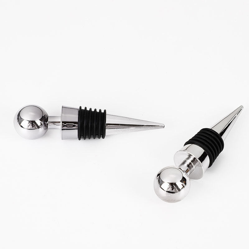 Premium Metal Vacuum Wine Bottle Stopper - Keeps Wine Fresh Longer