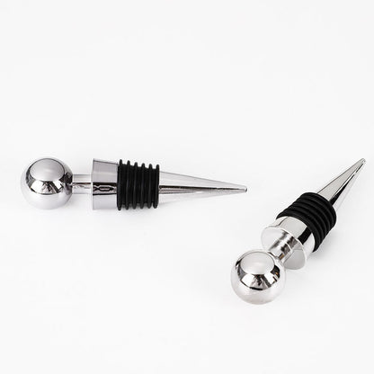 Premium Metal Vacuum Wine Bottle Stopper - Keeps Wine Fresh Longer