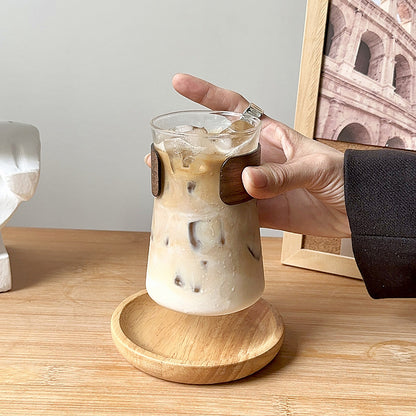 Elegant Heat-Resistant Glass Milk Cup for Coffee, Latte, Water - Creative Household Drinkware