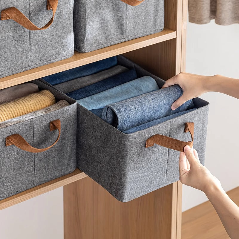 Large Foldable Steel Frame Clothes Storage Box Wardrobe Organizer for Sweaters