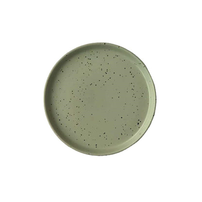 Elegant Korean INS Splashing Ink Ceramic Plate for Modern Dining