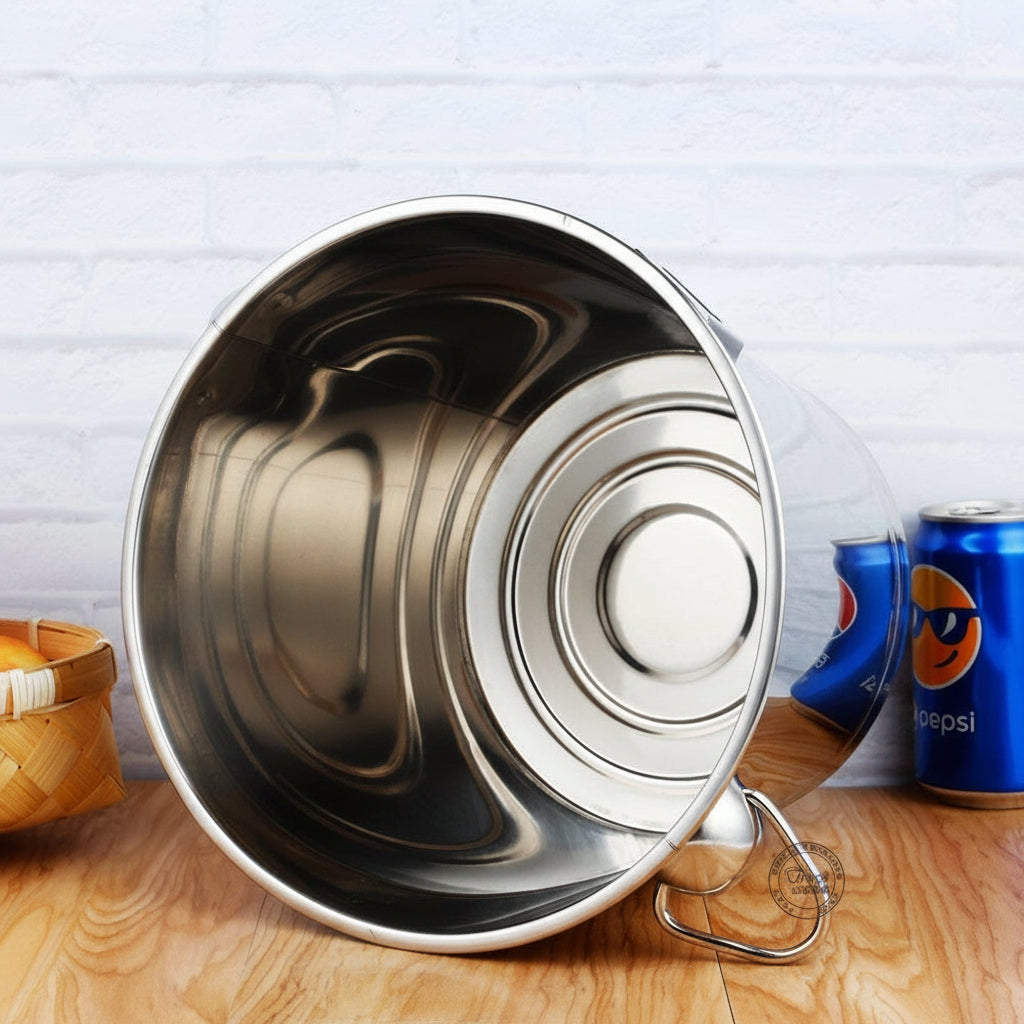 Durable Stainless Steel Insulated Ice Bucket with Handle for Bars & Parties