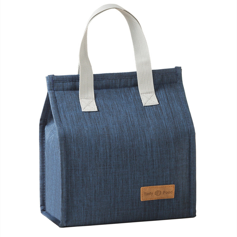 Minimalist Portable Thermal Lunch Bag - Spacious Handheld Insulated Food Container