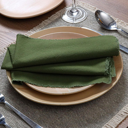 Elegant Cotton Linen Napkins Placemats, Simple Nordic Table Decor, 45x45cm Square