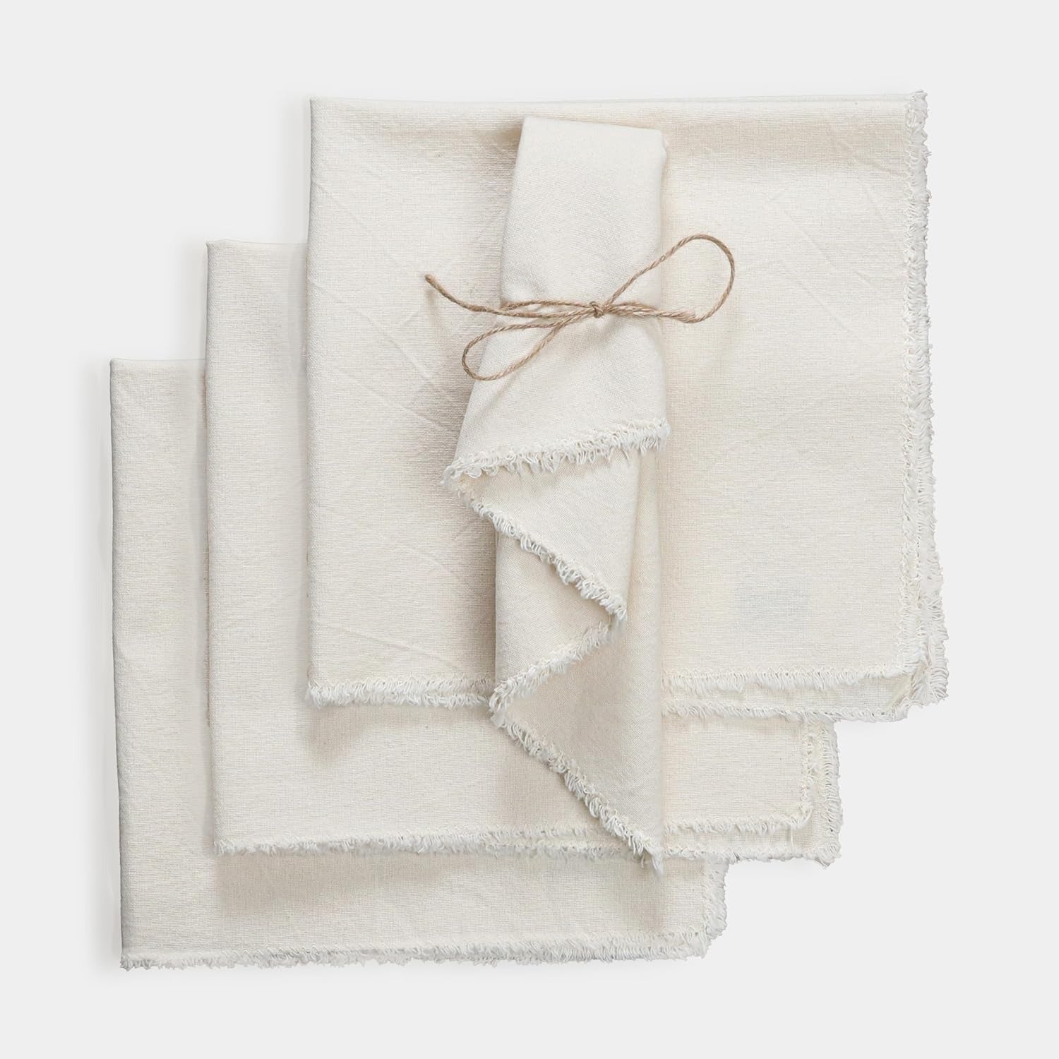 Elegant Cotton Linen Napkins Placemats, Simple Nordic Table Decor, 45x45cm Square