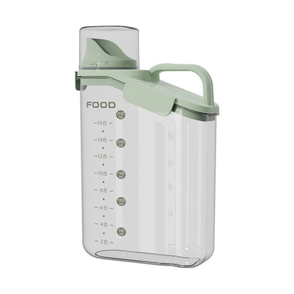 Airtight Food Grade Grains Storage Container for Kitchen, Rice & Beans, Sealed Jar
