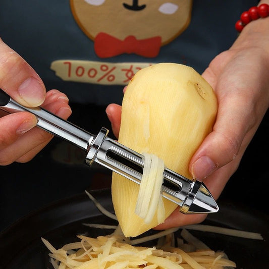 Versatile Stainless Steel 3-in-1 Kitchen Peeler: Potato, Fruit, Melon Slicer Shredder