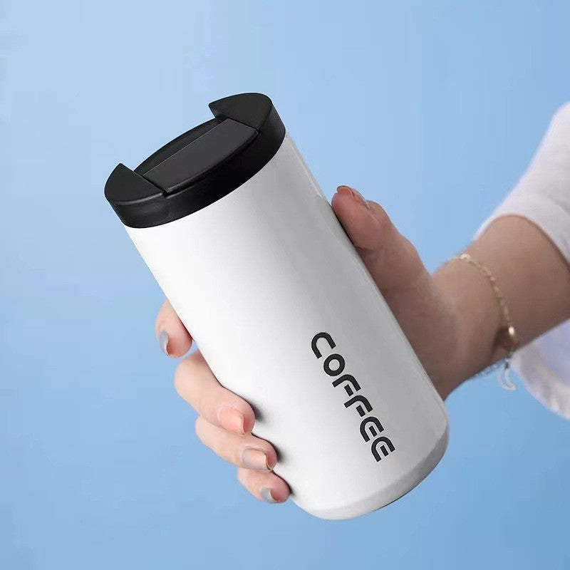 Durable 304 Stainless Steel Vacuum Insulated Coffee Mug, Portable Travel Cup