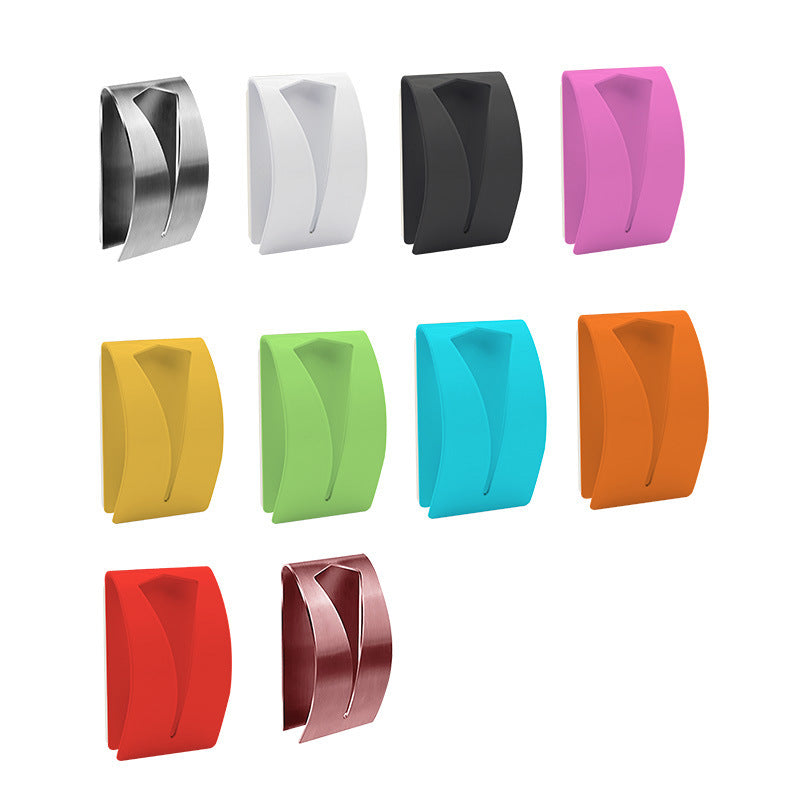 Premium 304 Stainless Steel Adhesive Towel Hook for Bathroom & Kitchen