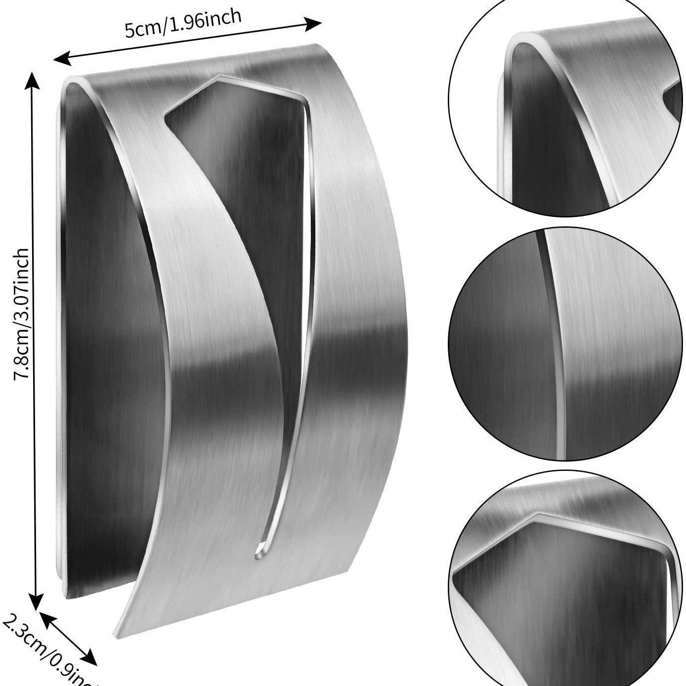 Premium 304 Stainless Steel Adhesive Towel Hook for Bathroom & Kitchen