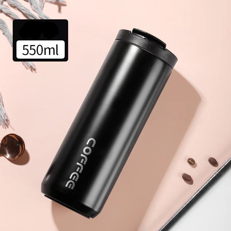 Durable 304 Stainless Steel Vacuum Insulated Coffee Mug, Portable Travel Cup