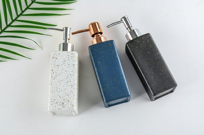 Modern Glass Soap Dispenser Bottle for Shampoo, Shower Gel, 350ml