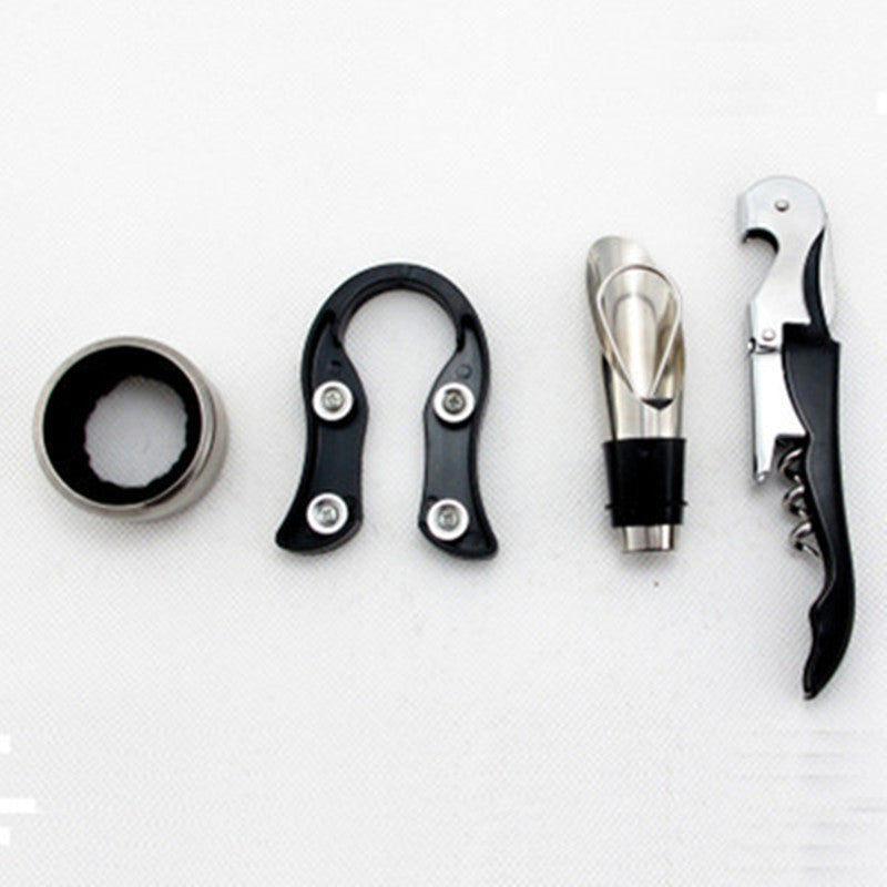 Stainless Steel Waiter Corkscrew Folding Wine Bottle Opener with Foil Cutter