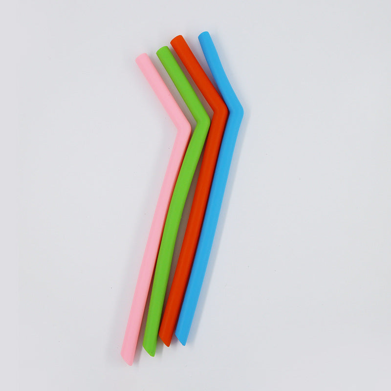 Durable Reusable Silicone Straw for Kids - Portable, Eco-Friendly, Home Use
