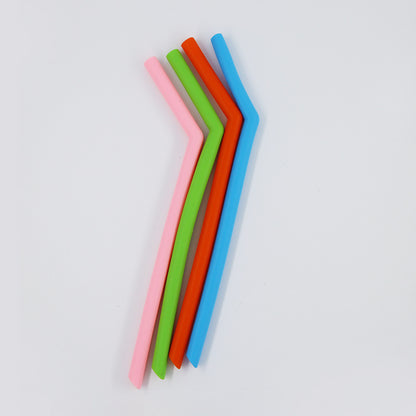 Durable Reusable Silicone Straw for Kids - Portable, Eco-Friendly, Home Use