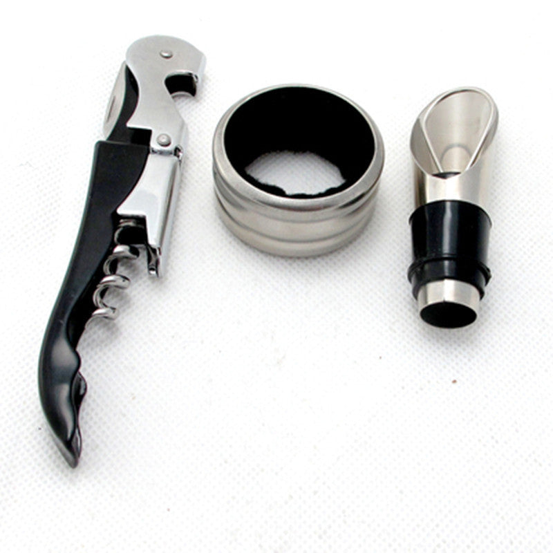 Stainless Steel Waiter Corkscrew Folding Wine Bottle Opener with Foil Cutter