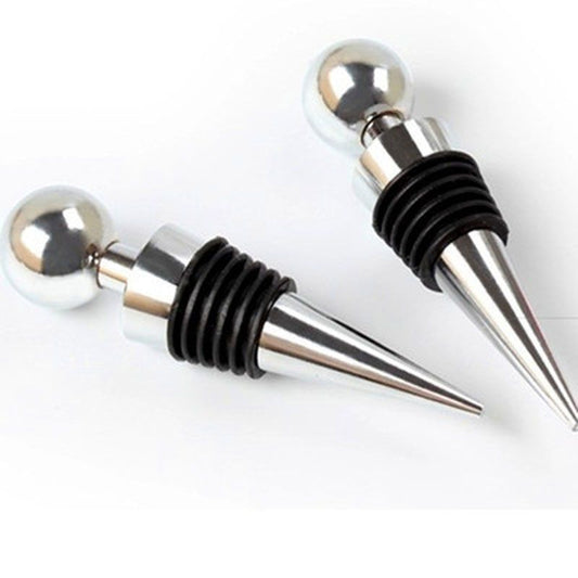 Premium Metal Vacuum Wine Bottle Stopper - Keeps Wine Fresh Longer