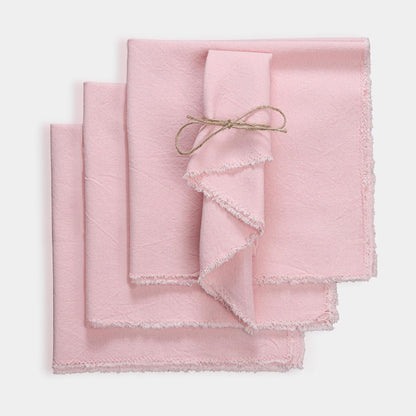 Elegant Cotton Linen Napkins Placemats, Simple Nordic Table Decor, 45x45cm Square