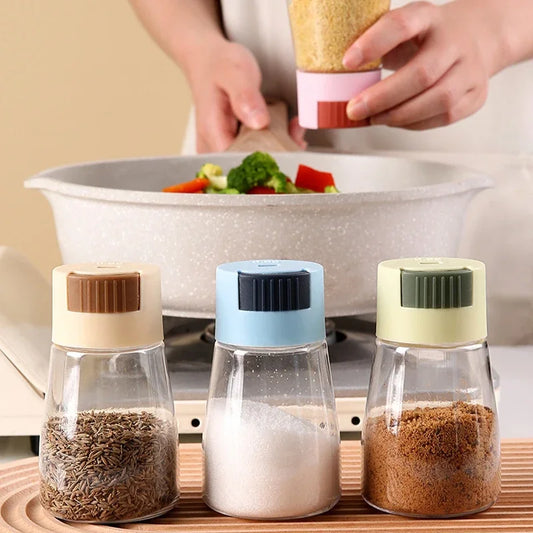 Measured Salt Shaker Dispenser, Kitchen Seasoning Control, Portion Control Bottle, Eco-Friendly