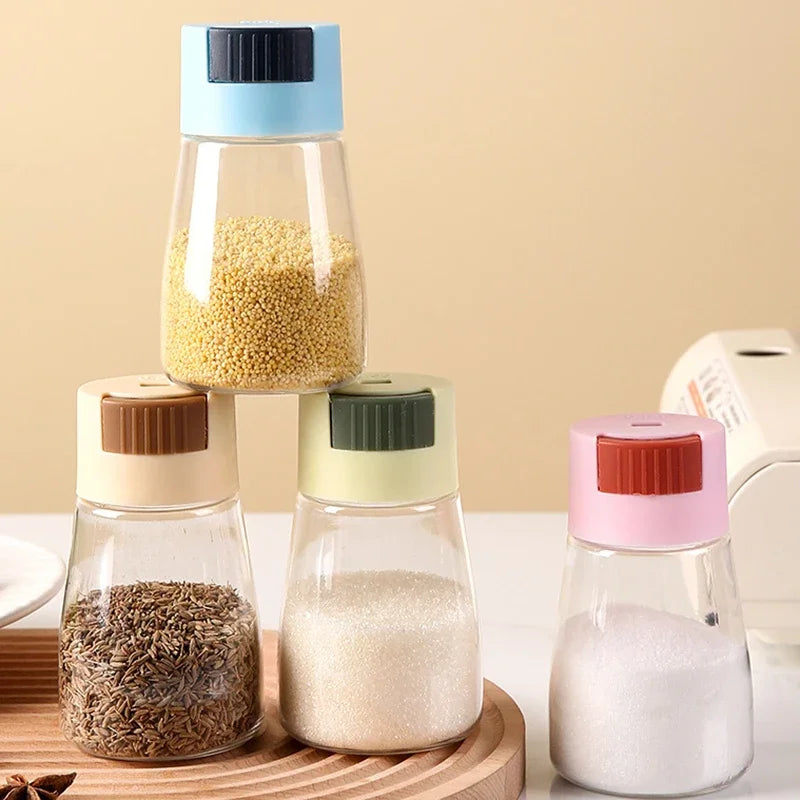 Measured Salt Shaker Dispenser, Kitchen Seasoning Control, Portion Control Bottle, Eco-Friendly