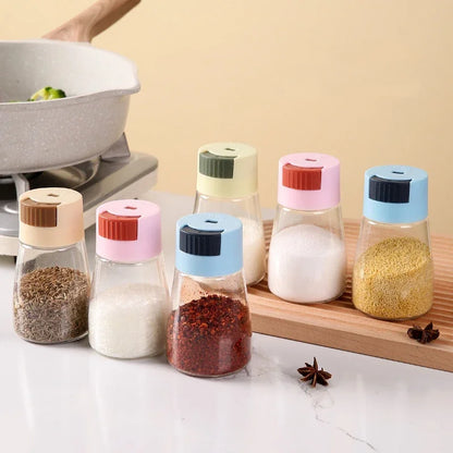 Measured Salt Shaker Dispenser, Kitchen Seasoning Control, Portion Control Bottle, Eco-Friendly