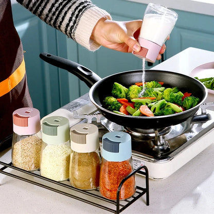 Measured Salt Shaker Dispenser, Kitchen Seasoning Control, Portion Control Bottle, Eco-Friendly