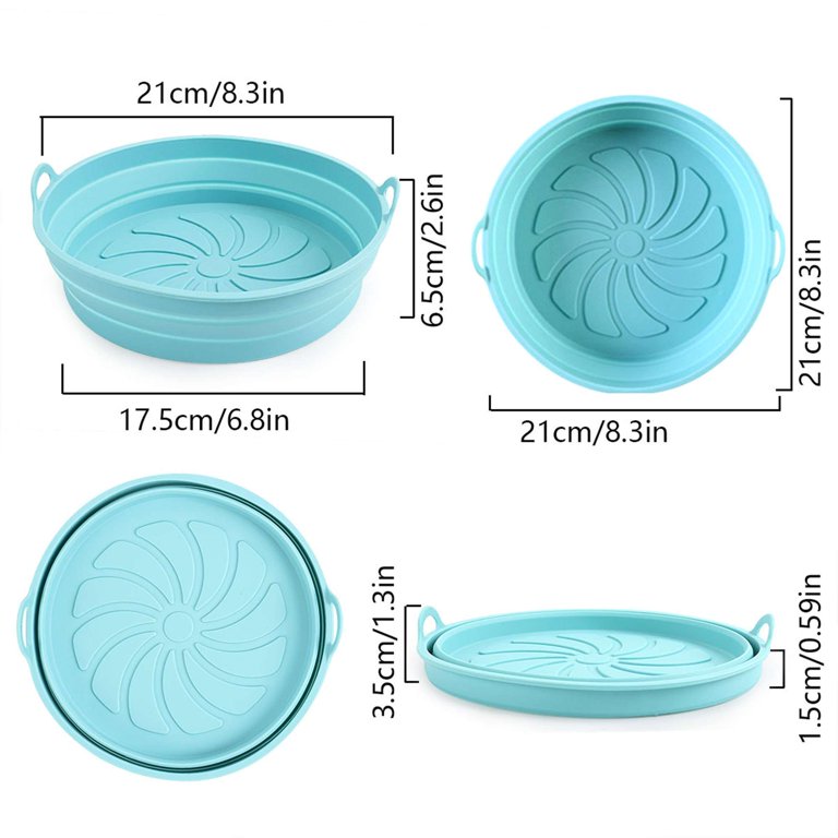 Gustave Reusable Silicone Air Fryer Liner Pot, Foldable, Non-Stick, Easy Clean