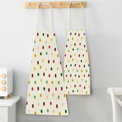 Apron with Large Front Pocket. 100% Cotton