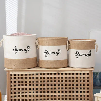 Round Laundry basket with handle