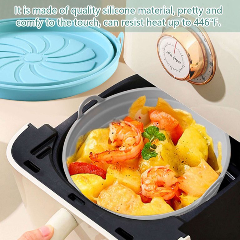 Gustave Reusable Silicone Air Fryer Liner Pot, Foldable, Non-Stick, Easy Clean