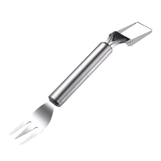 2-in-1 Stainless Steel Watermelon Slicer Fork Tool for Easy Summer Cubes